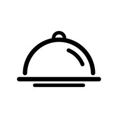 Food cover icon flat vector illustration design