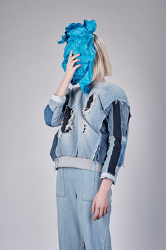 Anonymous Woman With Crumpled Paper