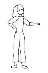 Isolated woman design vector illustration