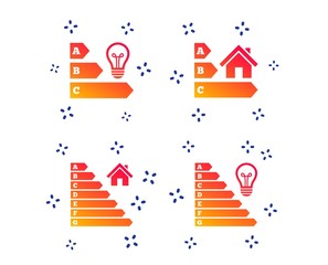 Energy efficiency icons