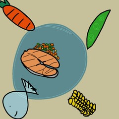 hand drawn vector illustration