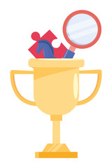 Isolated competition trophy design vector illustration