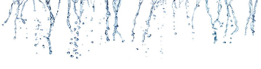 water splash drop blue liquid bubble