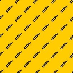 Garden shears pattern seamless vector repeat geometric yellow for any design