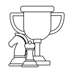 Isolated competition trophy design vector illustration