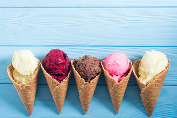 Ice cream waffle cones