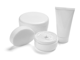  white cream container jar beauty moisturizer tube soap