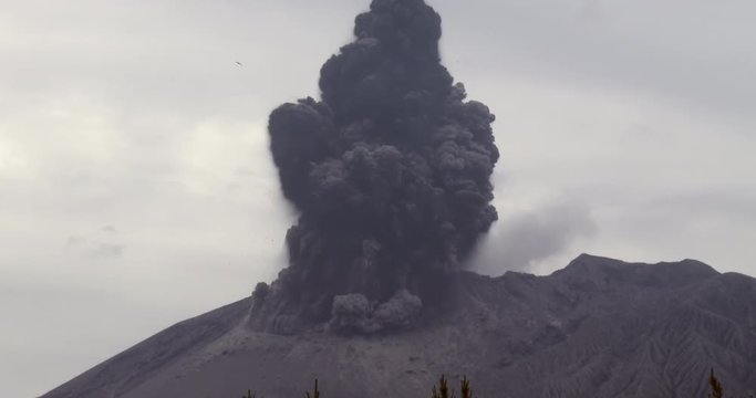 Huge Volcanic Explosion Eruption At Volcano - SJJun17
