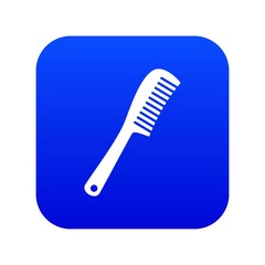 Comb icon digital blue for any design isolated on white vector illustration