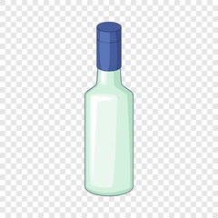 Wine bottle icon. Cartoon illustration of wine bottle vector icon for web design