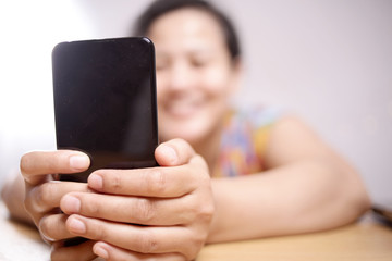 Woman With Smart Phone