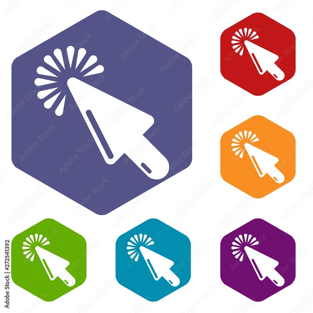 Poster cursor website icon. simple illustration of cursor website vector icon for web