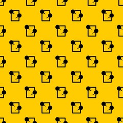 Tablet chatting pattern seamless vector repeat geometric yellow for any design