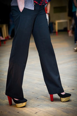 Obraz premium A modern woman in a high heel