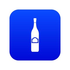 One bottle icon digital blue for any design isolated on white vector illustration