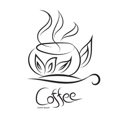 Coffee cup vector,  icon design, web icon, business sign
