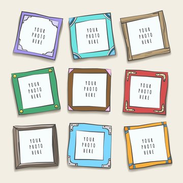 Wall collage picture frames