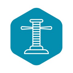 Scaffold thread icon. Outline illustration of scaffold thread vector icon for web design isolated on white background