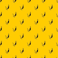 Female aerialist pattern seamless vector repeat geometric yellow for any design