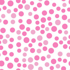 Abstract simple circles seamless pattern. Minimalistic elements wallpaper.