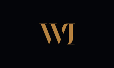 WI logo design template vector illustration