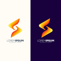 letter S logo design vector illustration ready to use