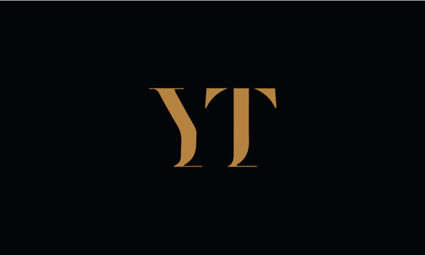 YT logo design template vector illustration