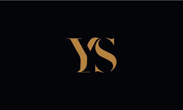 YS logo design template vector illustration