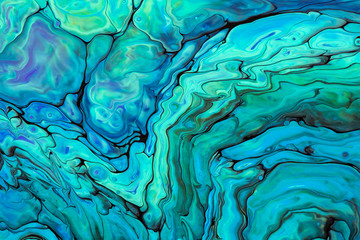 Blue and Green Abstract Wallpaper 