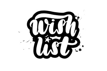 brush lettering wish list