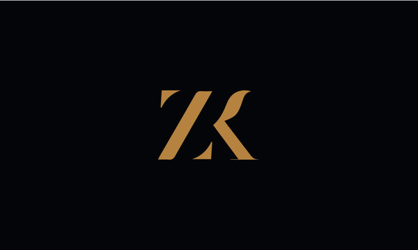 ZK logo design template vector illustration