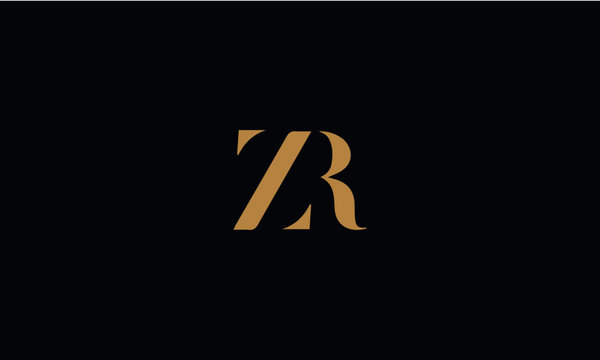ZR logo design template vector illustration