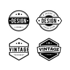 Vintage Retro Vector Logo for banner, poster, flyer - Vector