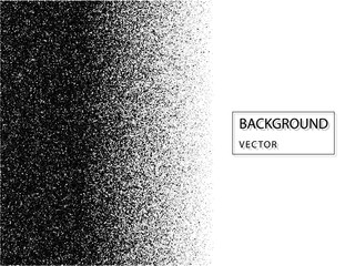 Abstract vector noise vanishing. Grunge texture overlay with fine particles on isolated background.
