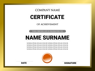 Premium Certificate template awards background. vector modern value design and layout luxurious