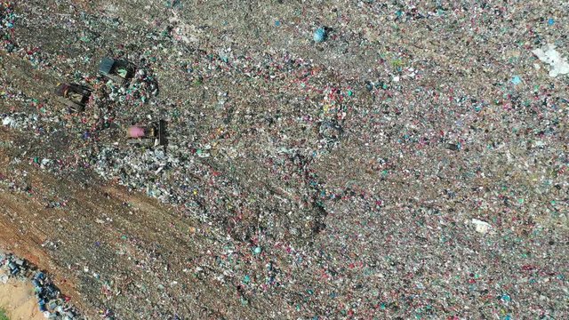 Plastic pollution crisis. Trash sent to Malaysia for recycling is instead dumped in a giant garbage mountain