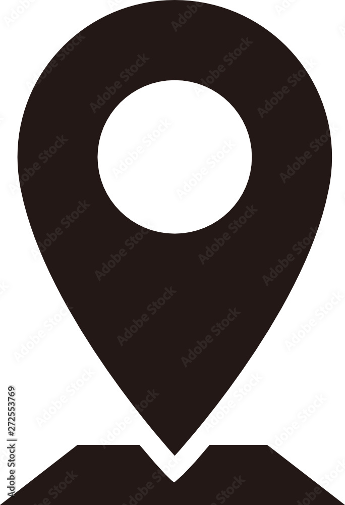 Wall mural (svg) map pin icon