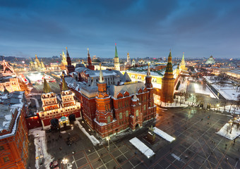 view of the historical center of Moscow