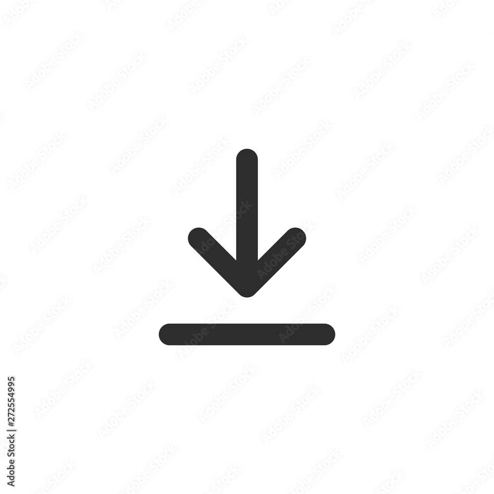 Poster download icon for creating button. bar and web app icons. download now symbol