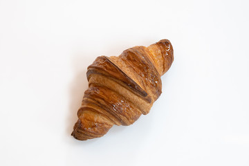 croissant, bread, meal, dessert. Topview.