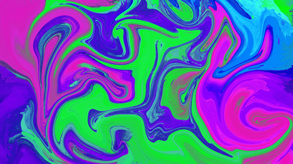Fototapeta premium Colorful digital abstract creative background made of curved shapes. Illustration texture. Design element.