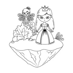 princess and fairy of fairytale design