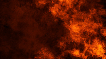 Texture of burn fire . Flames on isolated black background. Texture for flyer,card