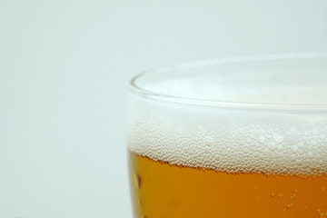 Full beer glass, A glass of cold beer macro photography, cool beer object