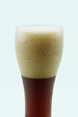 Full beer glass, A glass of cold beer macro photography, cool beer object