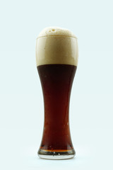 Full beer glass, A glass of cold beer macro photography, cool beer object