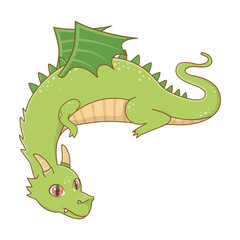 Isolated dragon cartoon design vector illustration