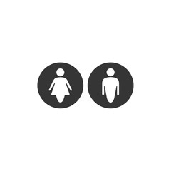 gender black icon vector on white background editable. Male and Female gender symbol monochrome. Man Woman sign. 