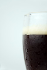 Full beer glass, A glass of cold beer macro photography, cool beer object