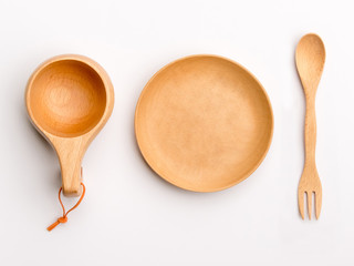 wooden spoon and fork